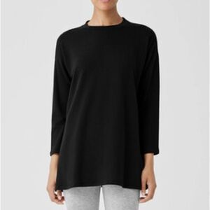 Eileen Fisher Black Long Sleeve Top